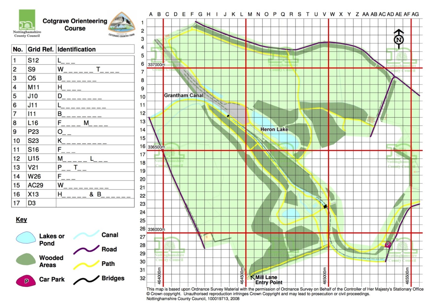 Orienteering Cotgrave Country Park